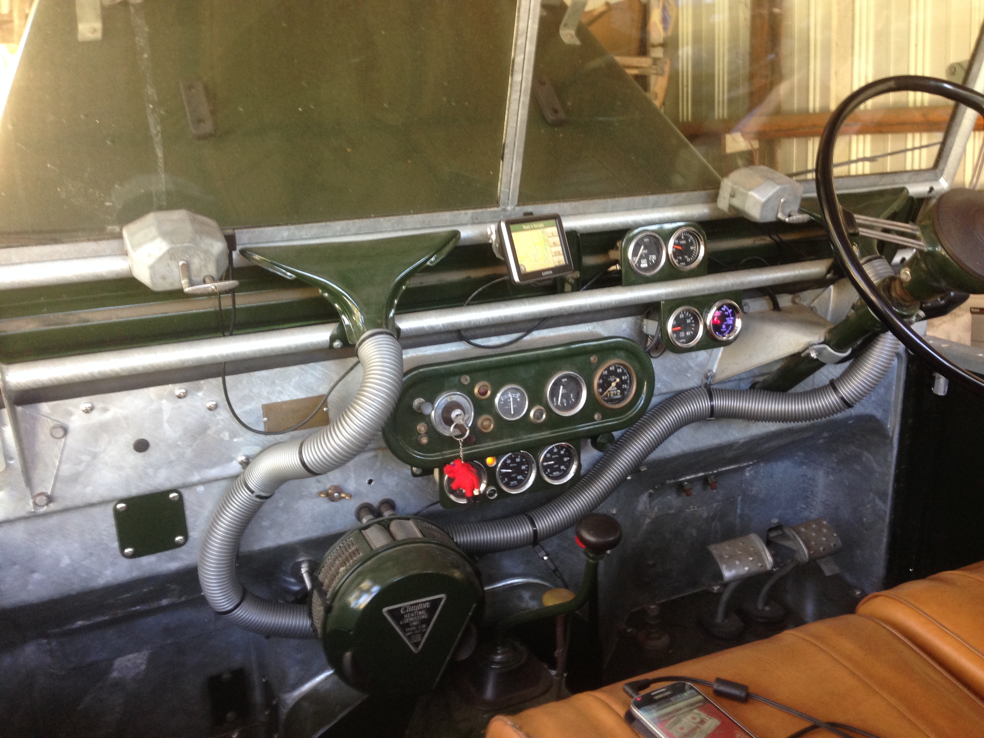 80″ Land Rover Restoration Smiths heater Torben Ross